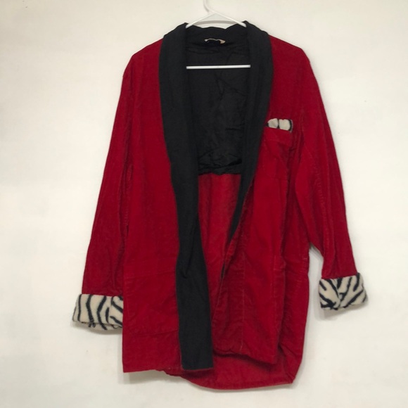 Red Velvet Jacket / Suit Coat / HUGH HEFNER - Picture 2 of 5